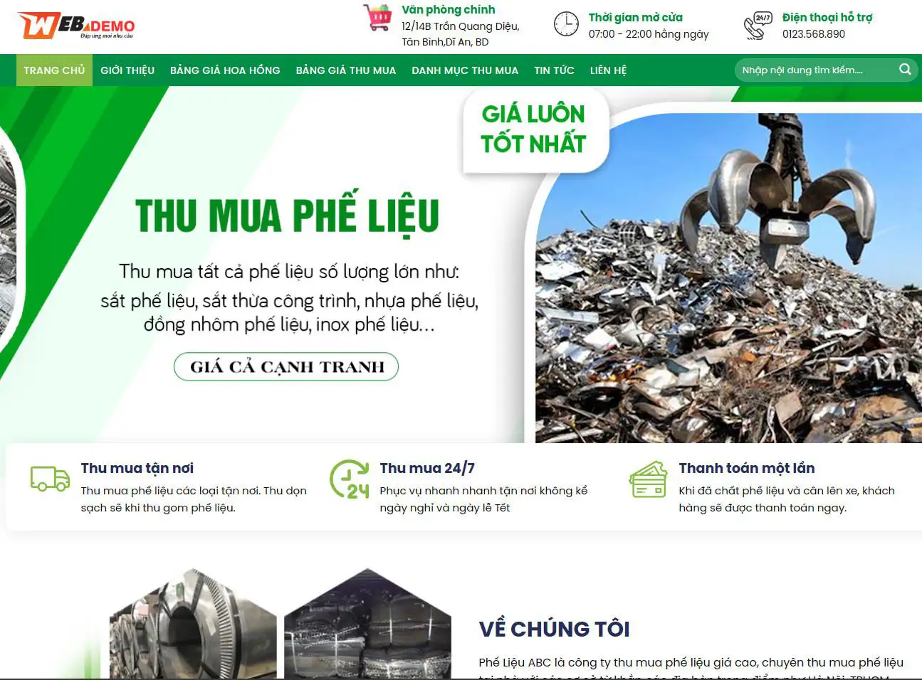 Mẫu 19 Phế liệu